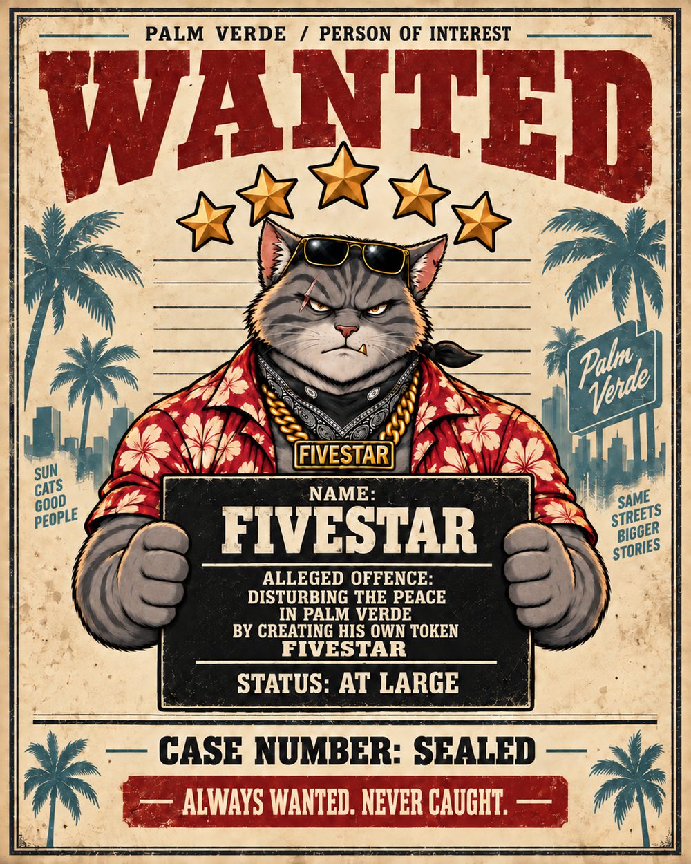 Fivestar's wanted poster